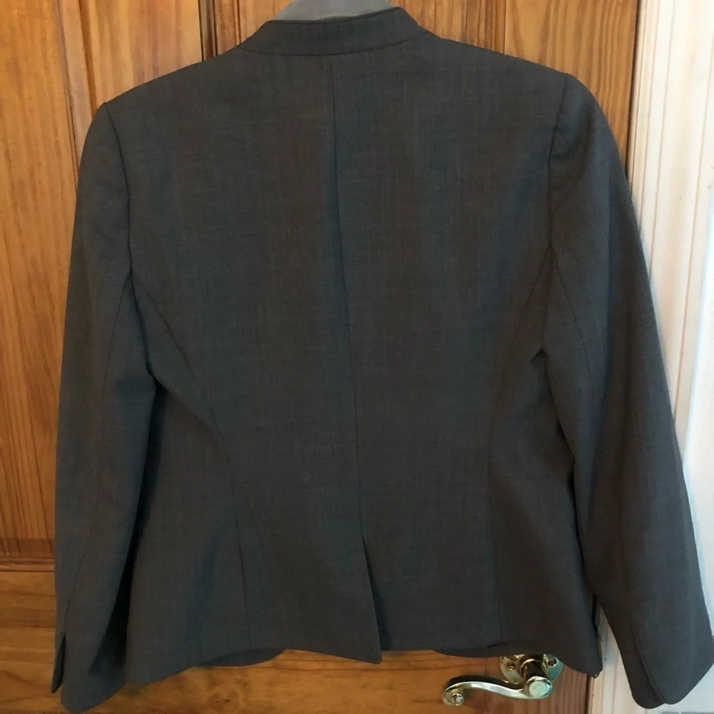 J. Crew Bi-Stretch Blazer in Gray Wool